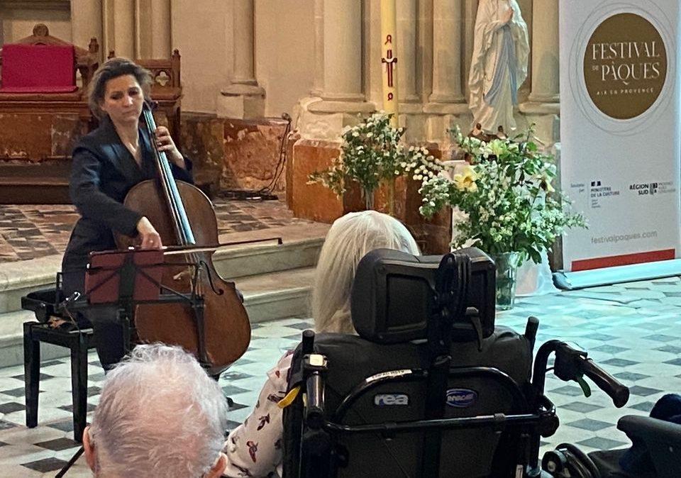 Concert Violoncelliste Ophelie Gaillard Centre Gerontologie Aix